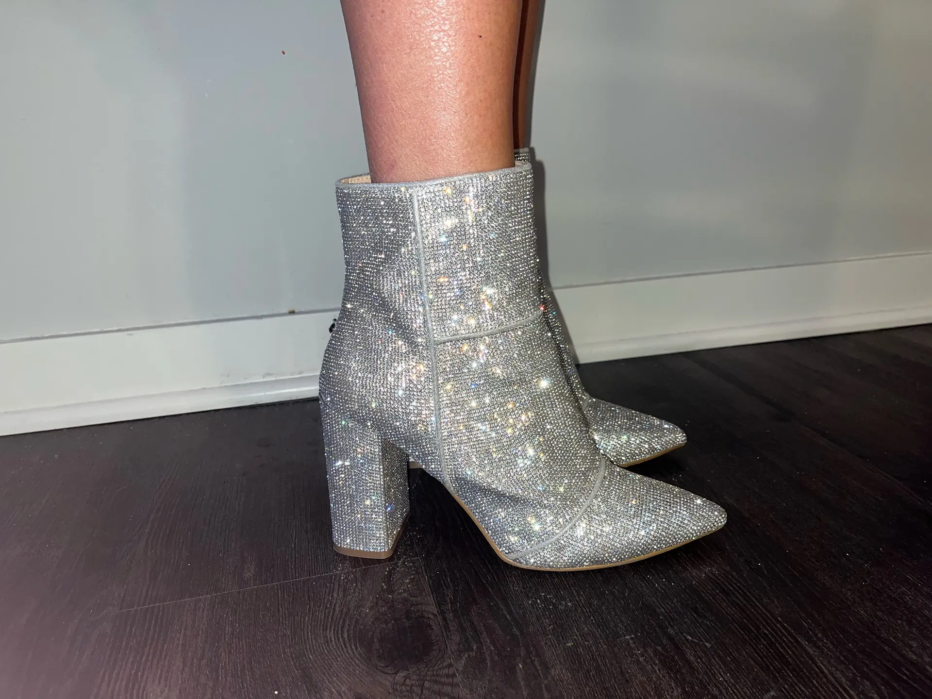 Steve Madden Noticed-R Rhinestone Boots - Image 2