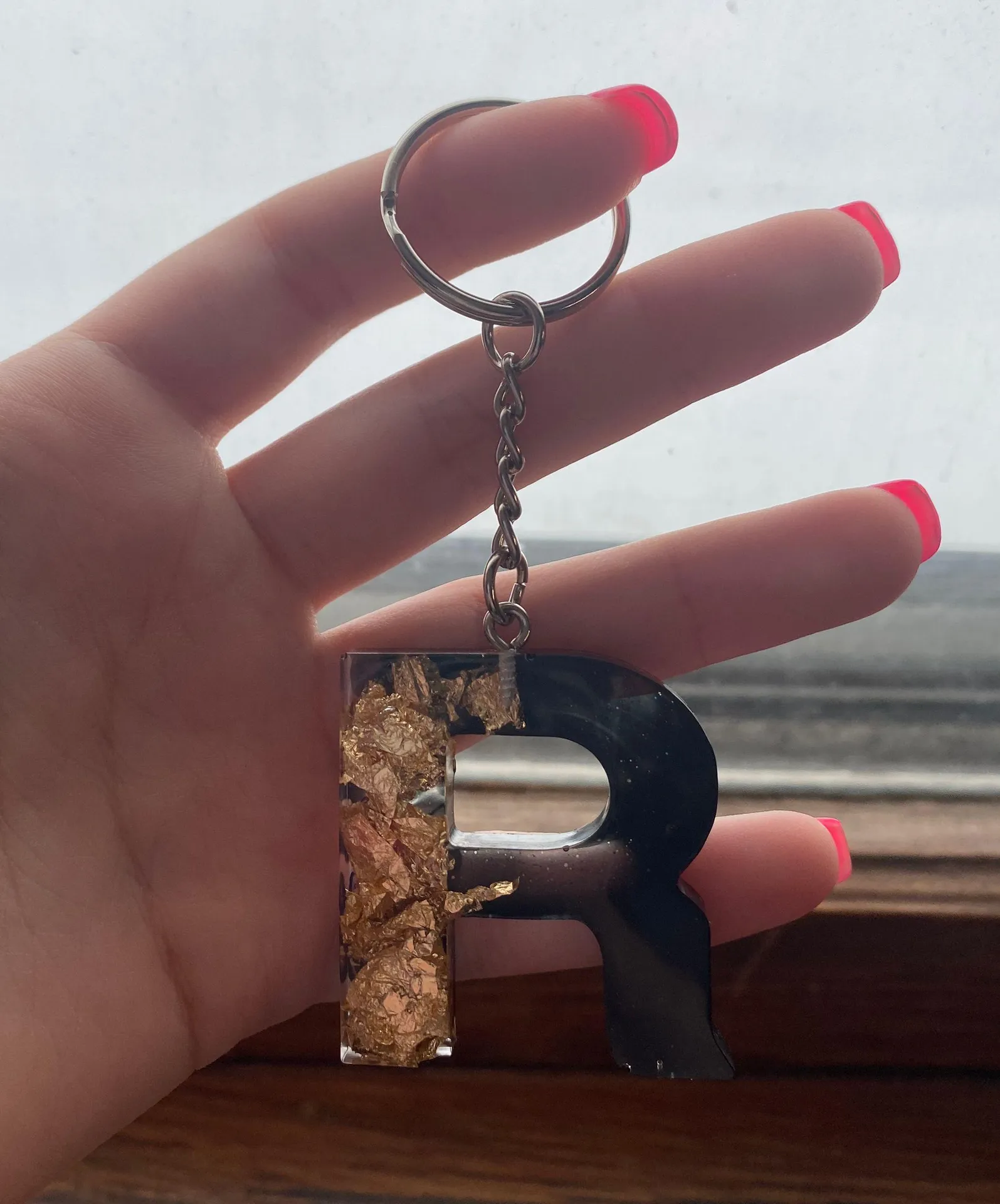 Resin Letter Keychains - Image 2