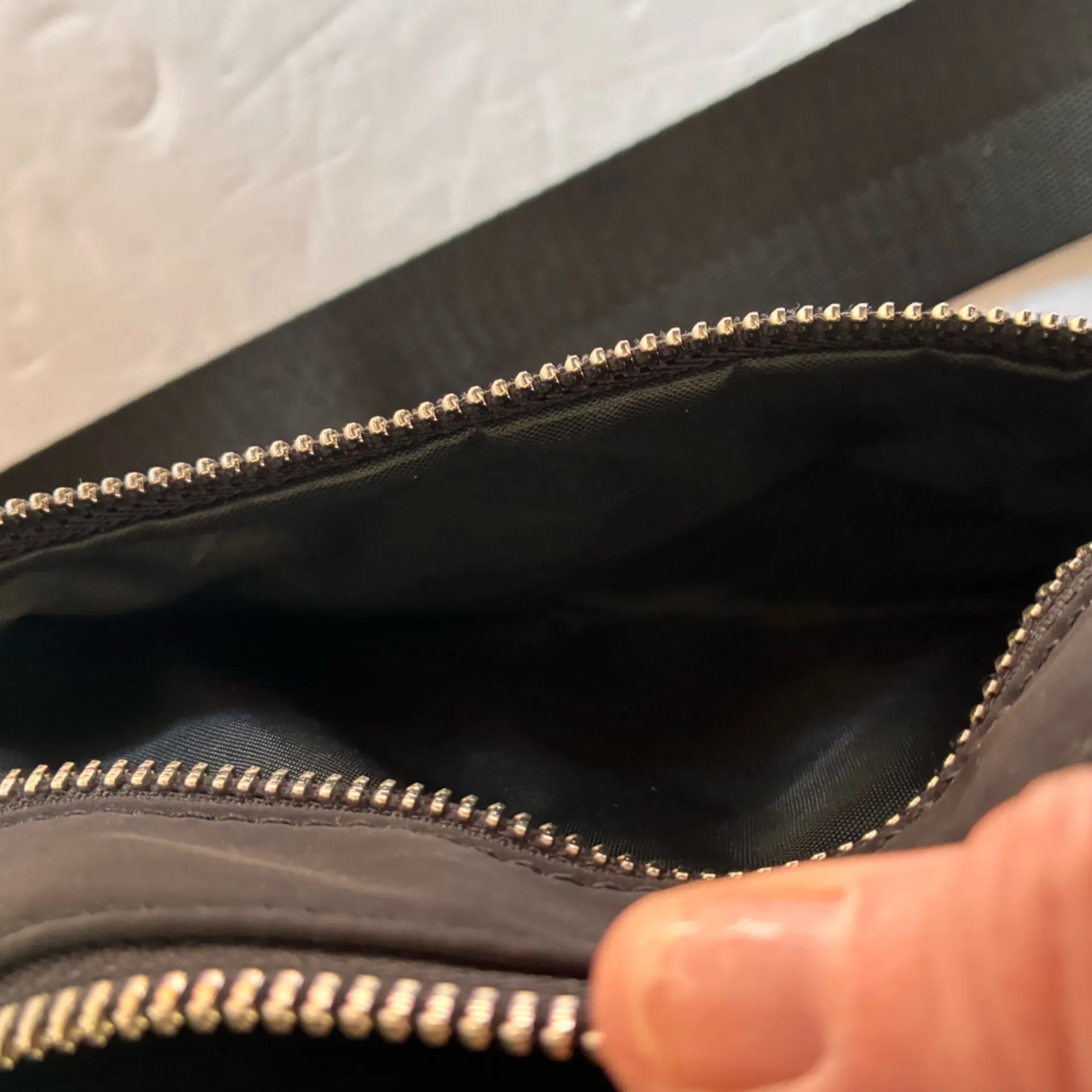 NWOT Black Waist Bag with Silver Lemon Accents - very heavy and well made! - Image 7