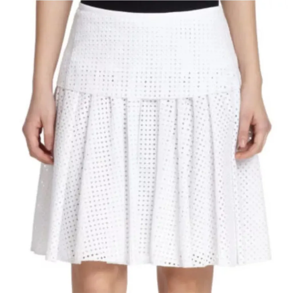 Rag &‎ Bone White Euelet Skirt Size 4 - Image 3