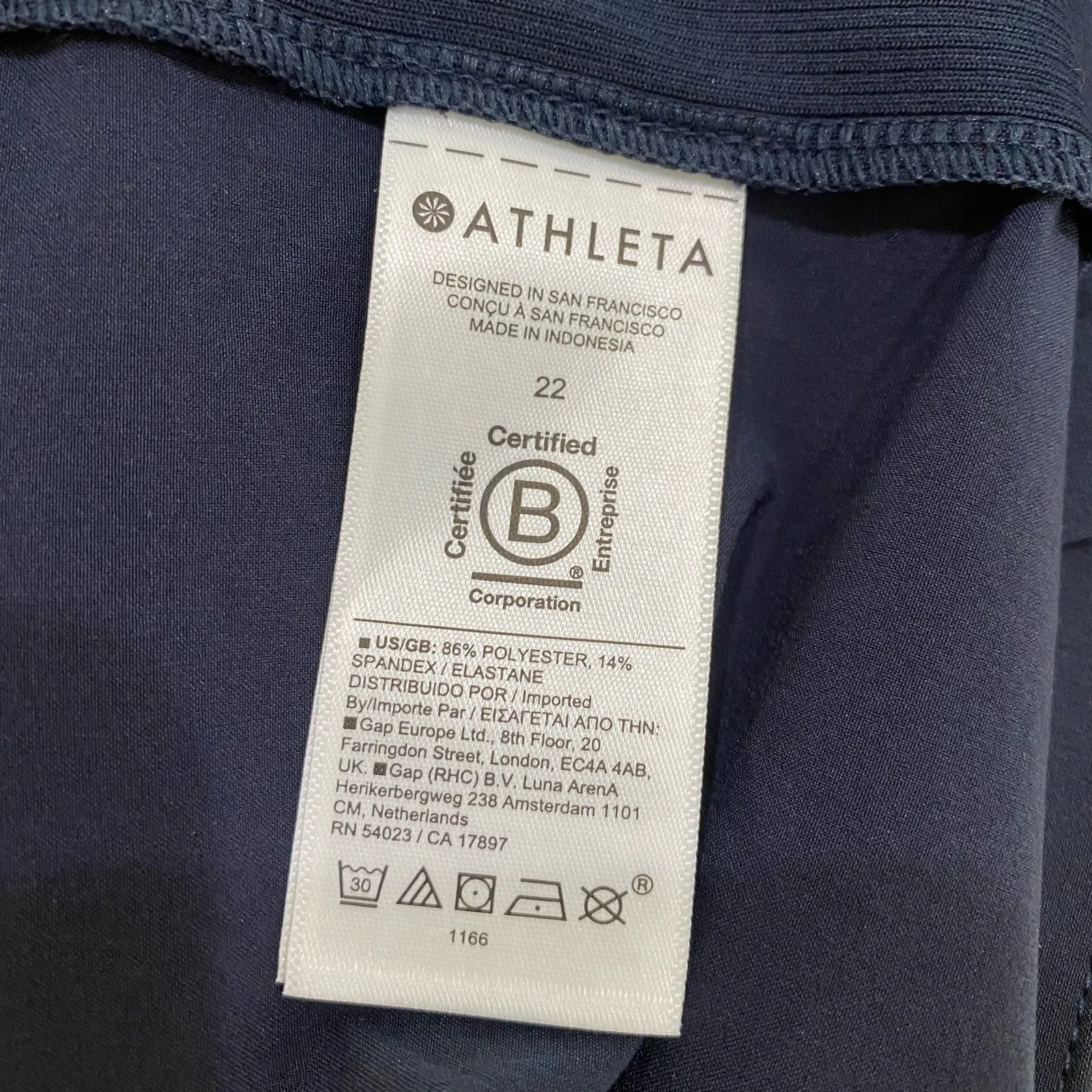 Athleta Brooklyn Ankle Pant Blue Lightweight Stretch Pull On Trousers Sz 22 - Image 7