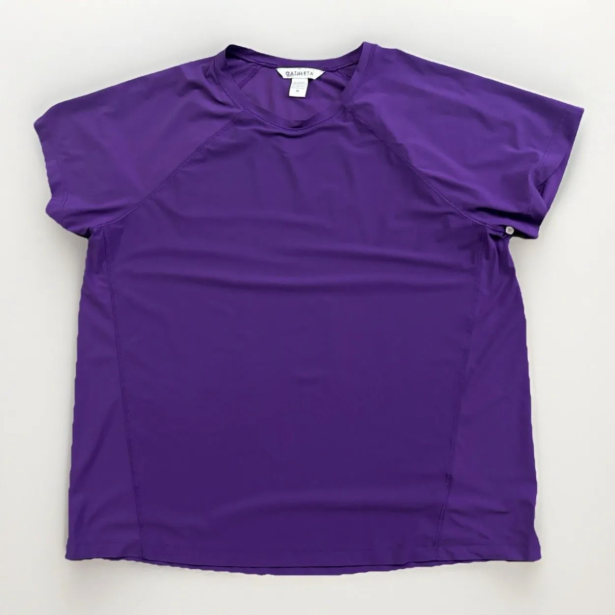 Athleta Purple Shirt Top Women’s Size Medium Gym Workout Yoga Casual Stretch - Image 2