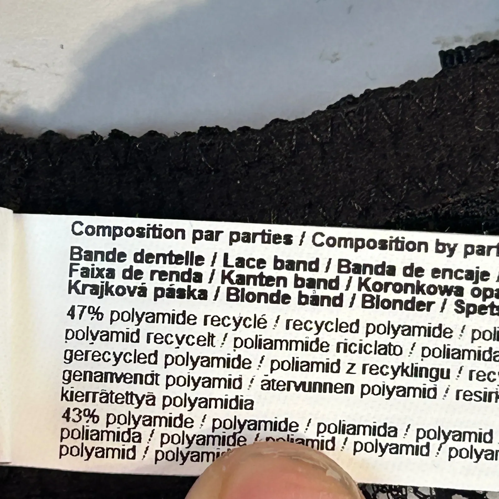 SIMONE PERELE Black Lace Balconette Bra 34B Size undefined - Image 9