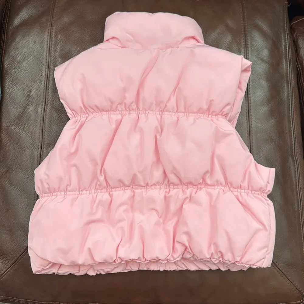 Adorable pink puffer vest! - Image 2