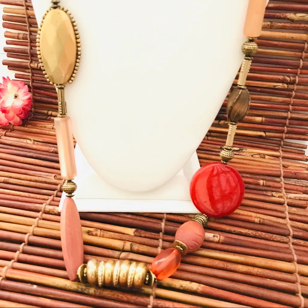 Chico's Chico’s Large Rustic Feel Bead Long Necklace - Image 2