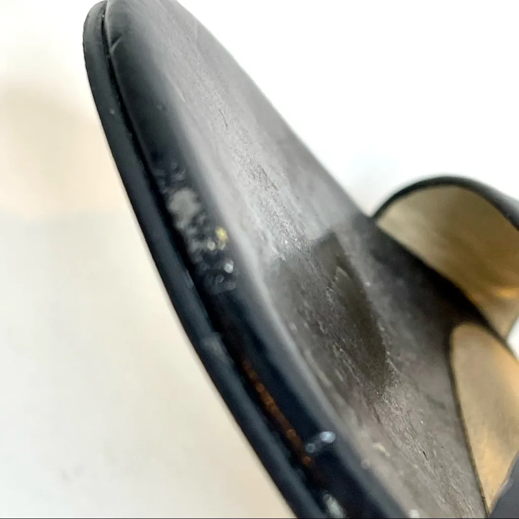 Bandalino Black Strappy Heels with silver side buckle sexy yet comfortable - Image 10