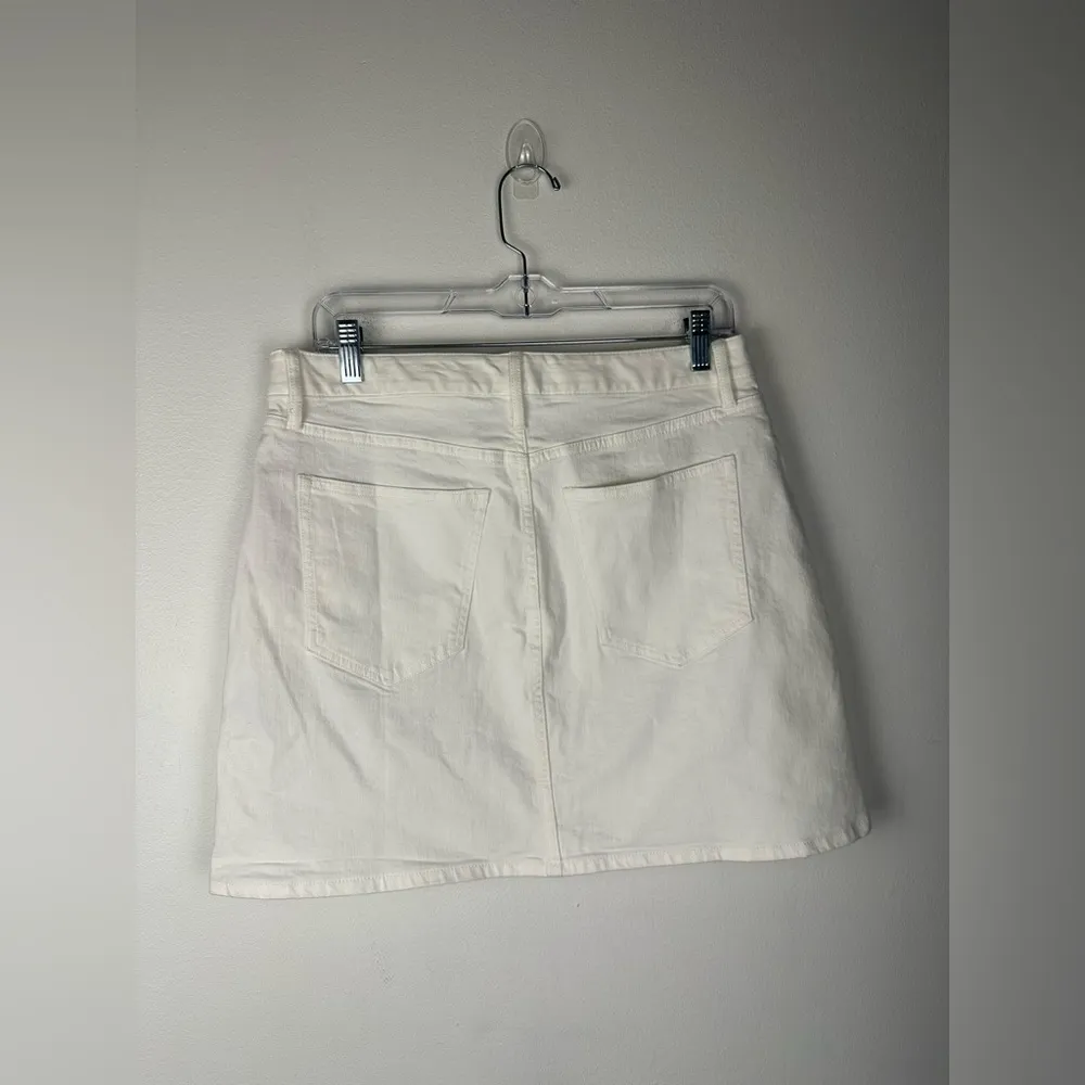 Banana Republic Denim High Rise White Mini Skirt Women’s Sz 8 - Image 6