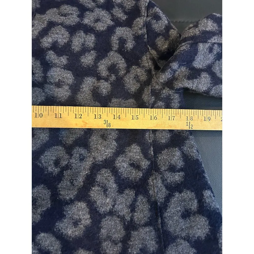 Harris Wolfe London Designer Quiet Luxury Animal Print Blazer Size 4 Black - Image 7