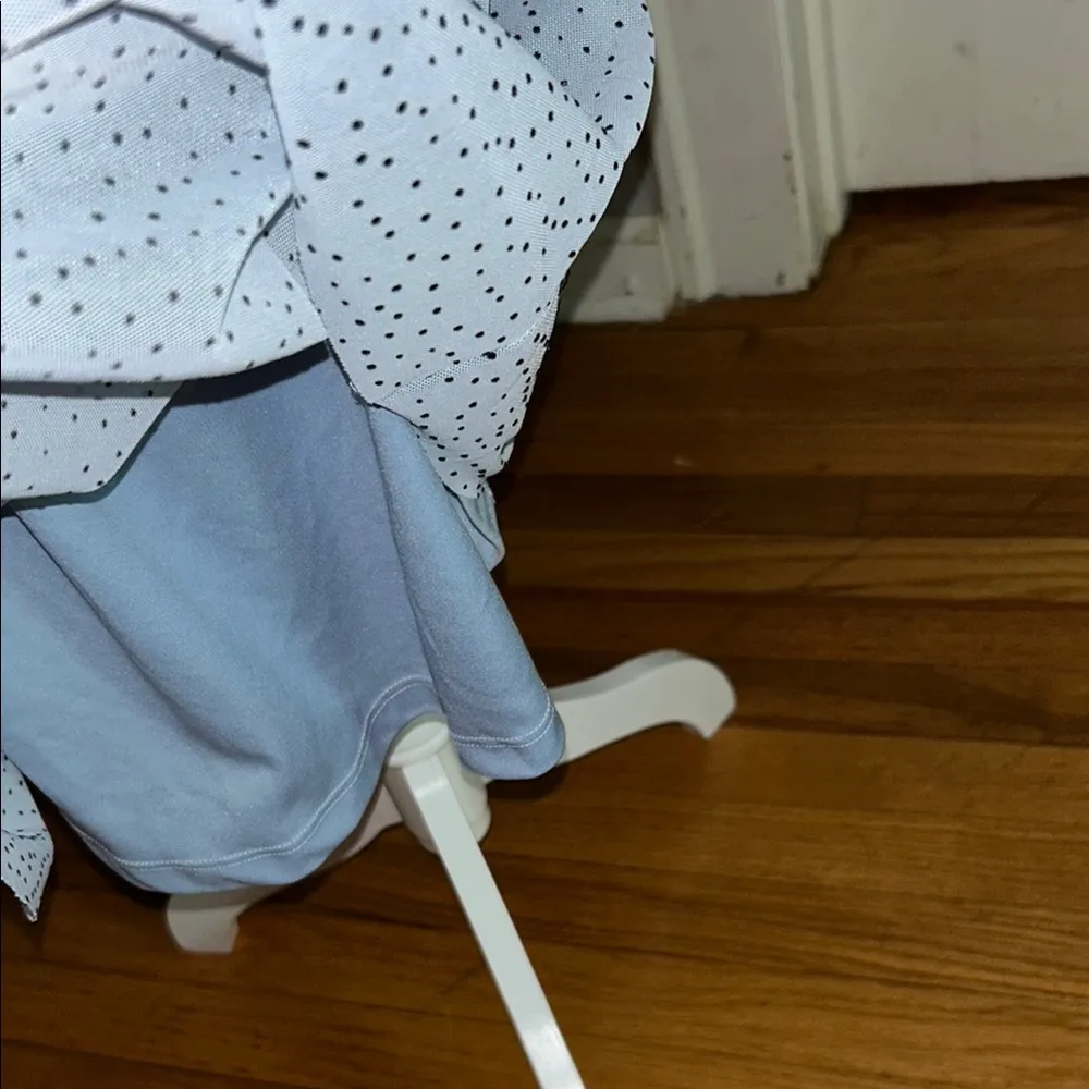 Blue Midi Dress with Crew Neck and Raglan Sleeves Size L - Image 5