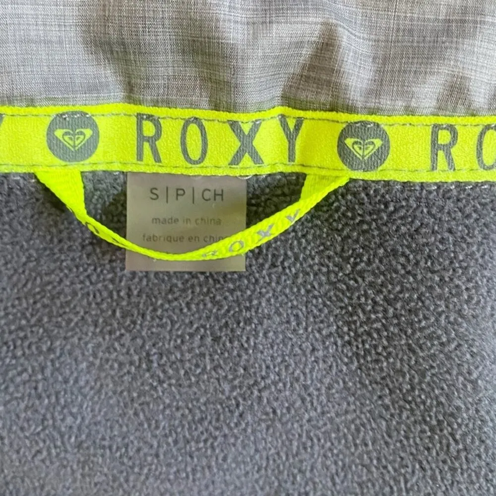 Roxy Outdoor Fitness Juniors Breakline Raglan Jacket - Graphite S‎ EUC - Image 9