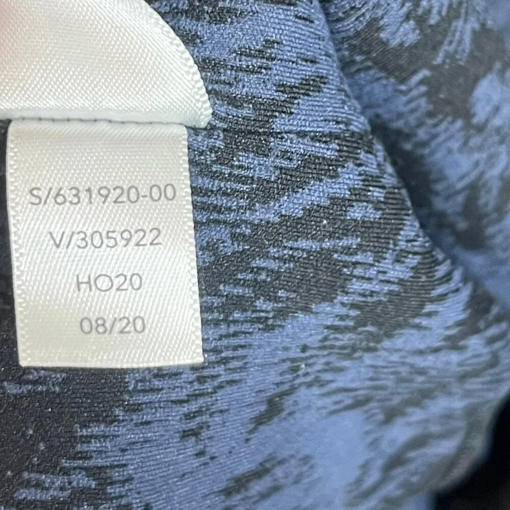 Athleta Elation Textured Tight Frosted Floral Black Blue Leggings Womens Size XS - Image 12