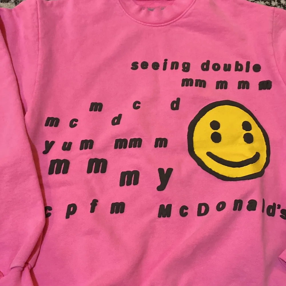 Cactus Plant Flea Market CPFM x McDonald’s seeing double mcdonald's crewneck Pink - Image 4