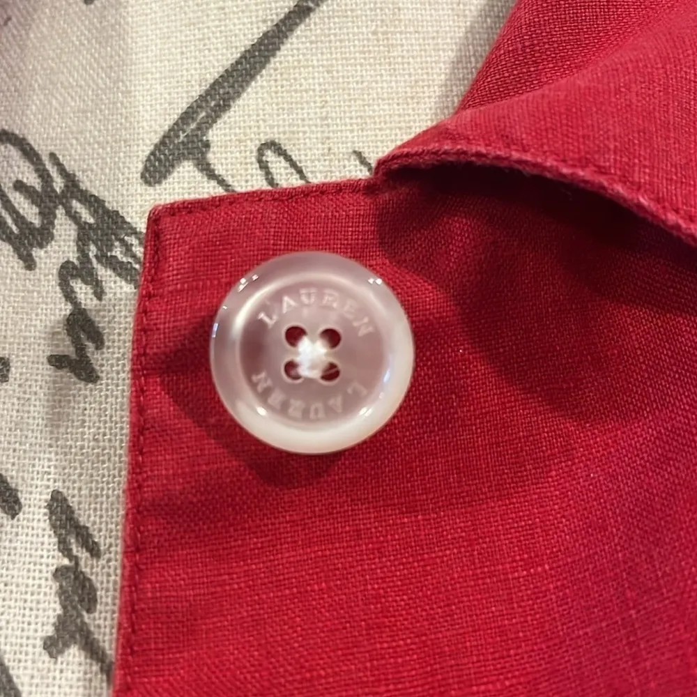 Ralph Lauren LRL vintage 100% linen shirt jacket S - Image 5