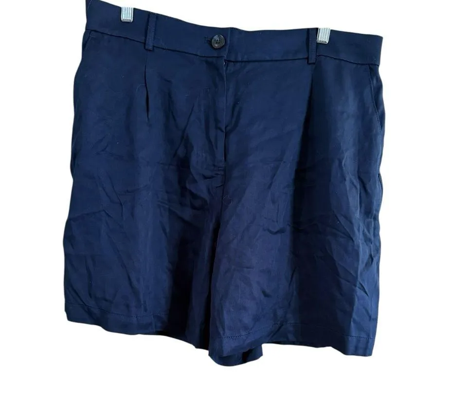 LOFT Blue Bermuda Shorts Tailored Fit - Image 2