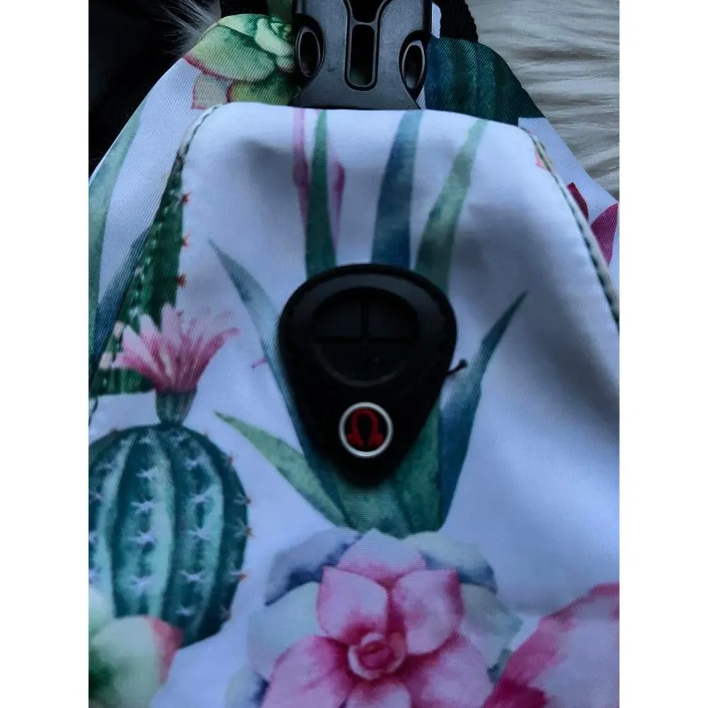 Masiso Sling Bag with Flamingo and Succulent Print White - Image 2