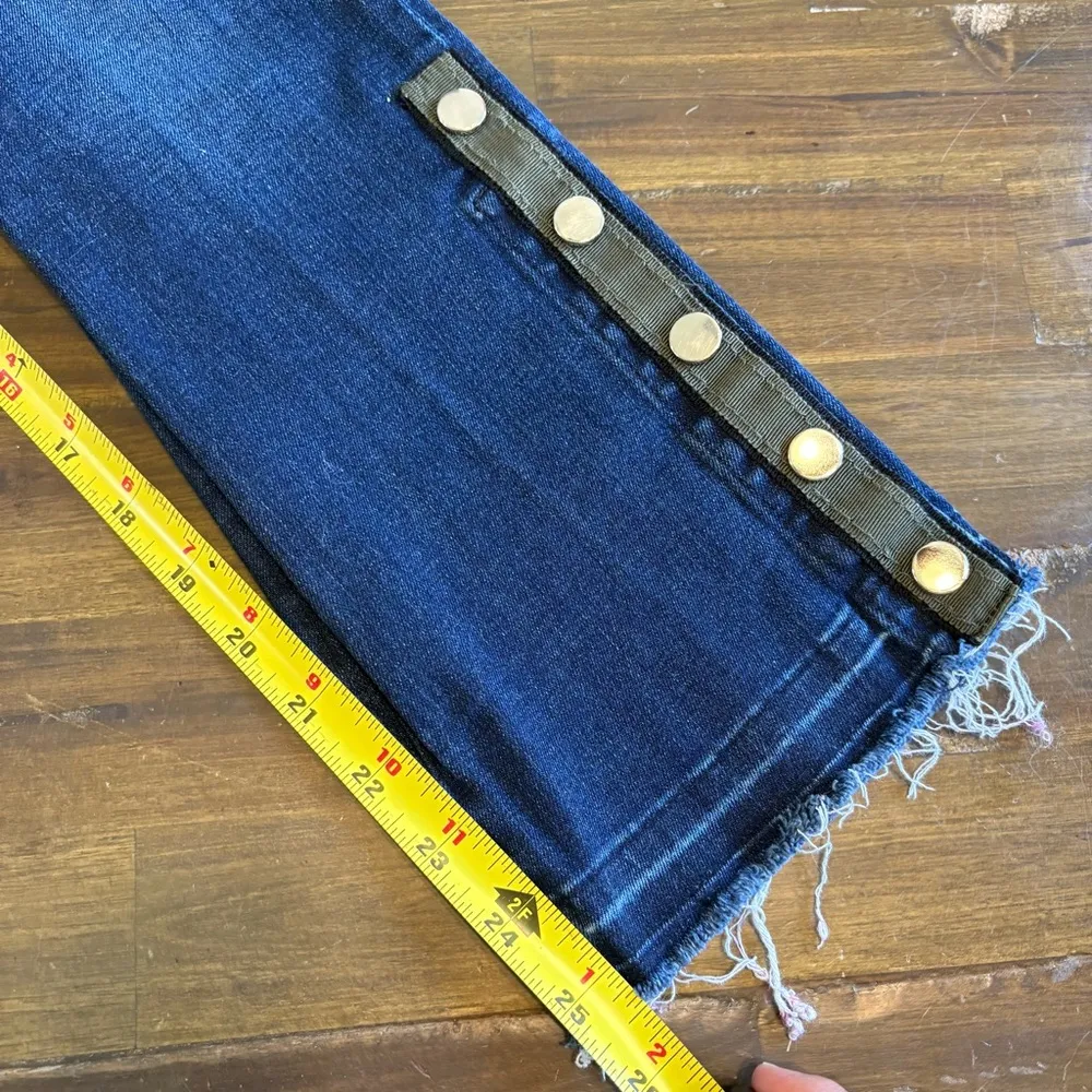 Veronica Beard Carolyn 10” Baby Boot High Waisted Jean in Dark Vintage 25 - Image 14