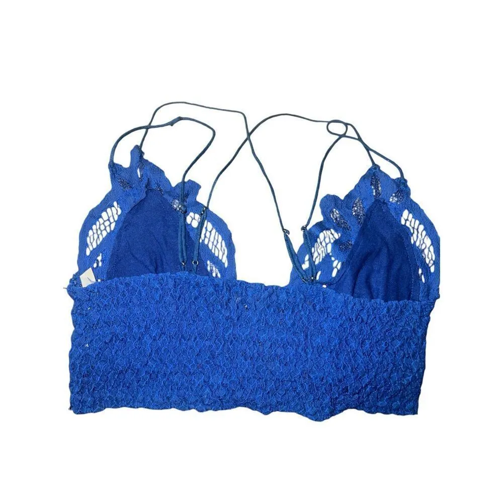 ✨Free People Adella Blue Lace Sz Large Bralette✨ - Image 10
