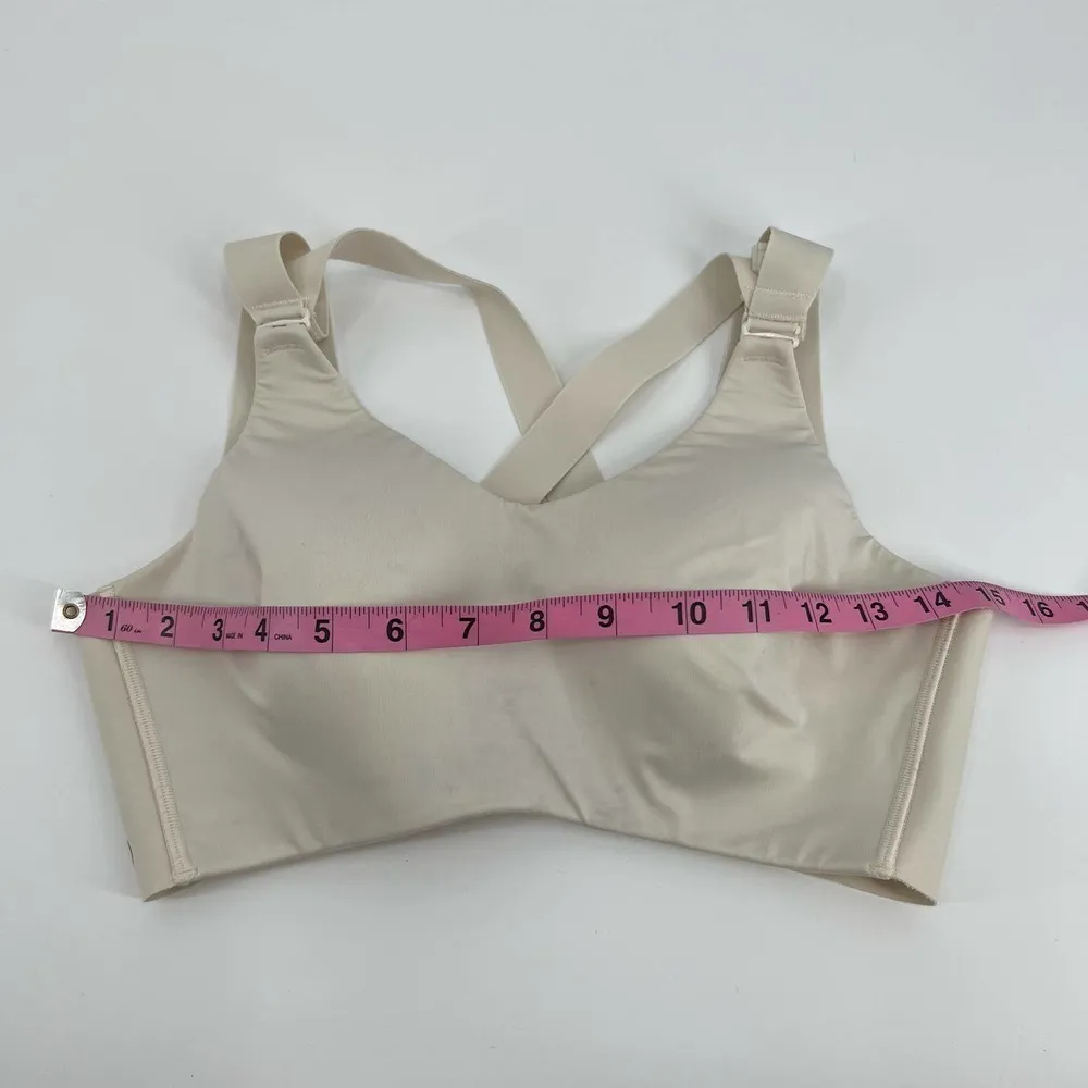 Calia by Carrie Underwood Give It Your All Cross back Bra off white size small - Image 6