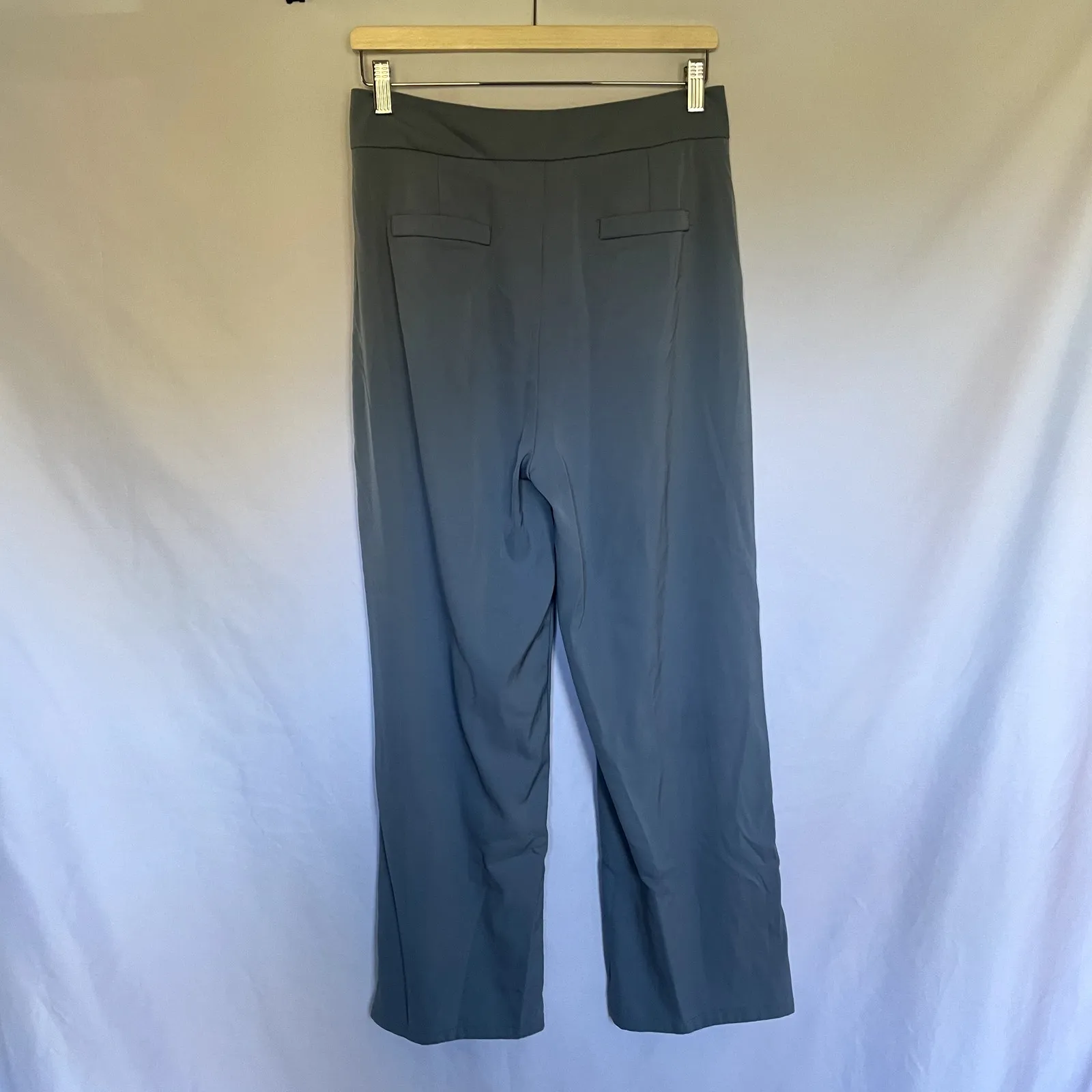J.Inc flowy blue slacks pockets women's size M trousers high waist wide leg Size M - Image 6