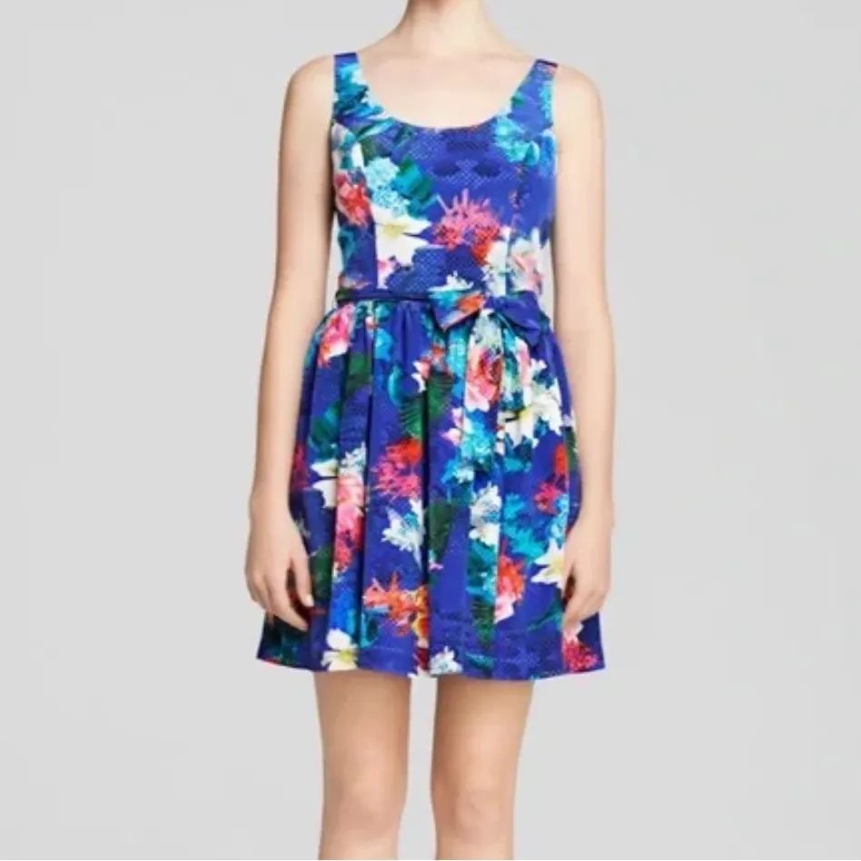 Amanda Uprichard Womens Floral Cafe Island Mini Dress - Image 2