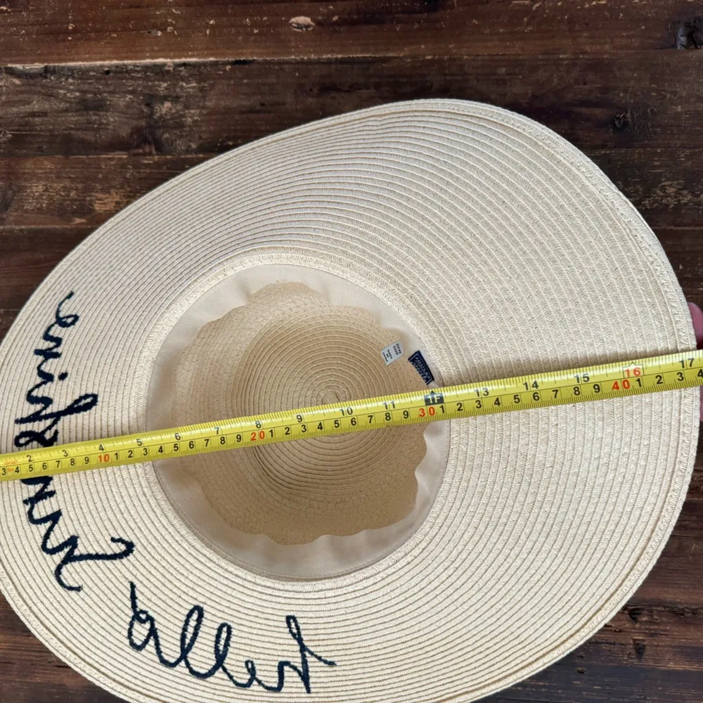 NWOT Joules women’s Hello Sunshine sun hat in natural Tan - Image 9