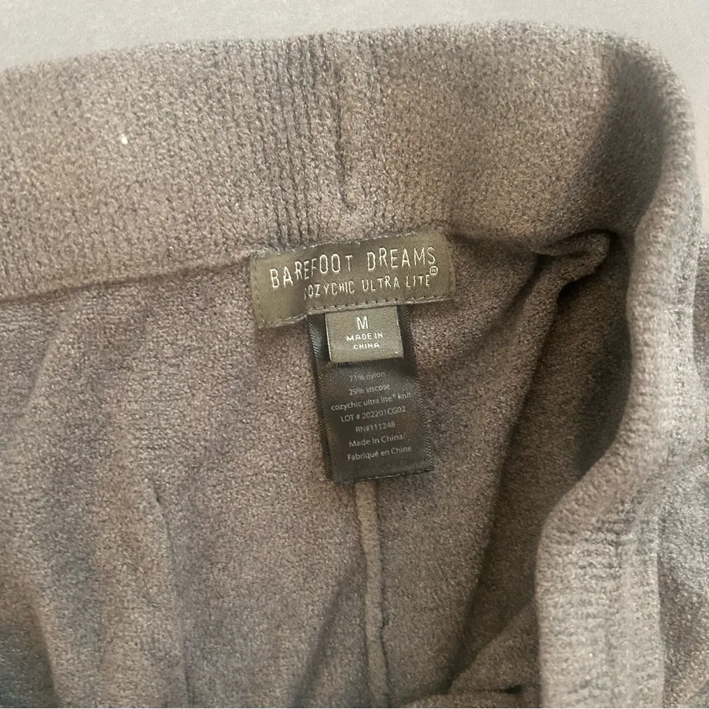 Barefoot Dreams CozyChic UltraLite Wide-Leg Lounge Pants in Stone - Image 3