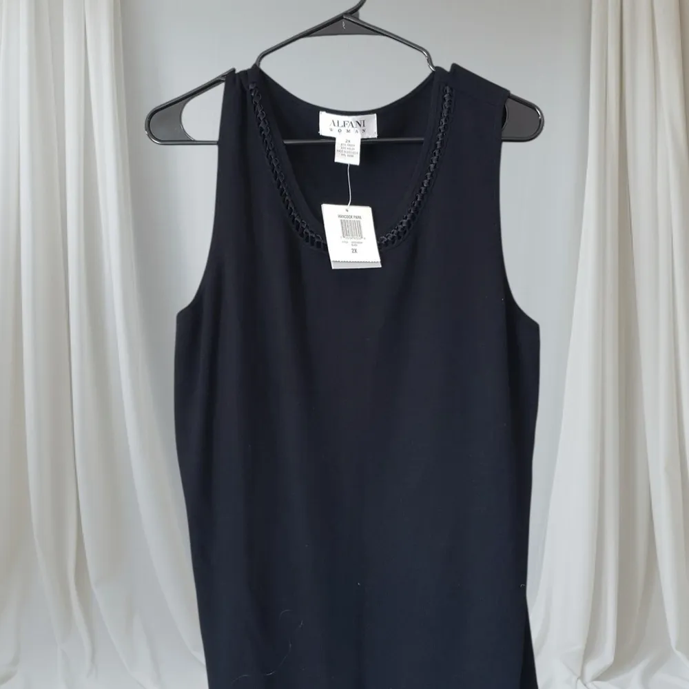 Alfani  Elegant Black Tank Top New with Tags - Image 5