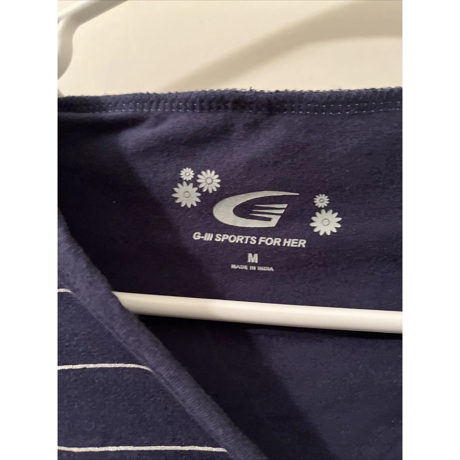 Michigan Wolverines Women's M Striped Hooded Shirt Size M G - Image 3