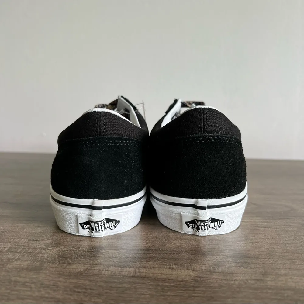 VANS Old Skool Leopard Fur / Black Shoe Junior Size 7 #844 - Image 5