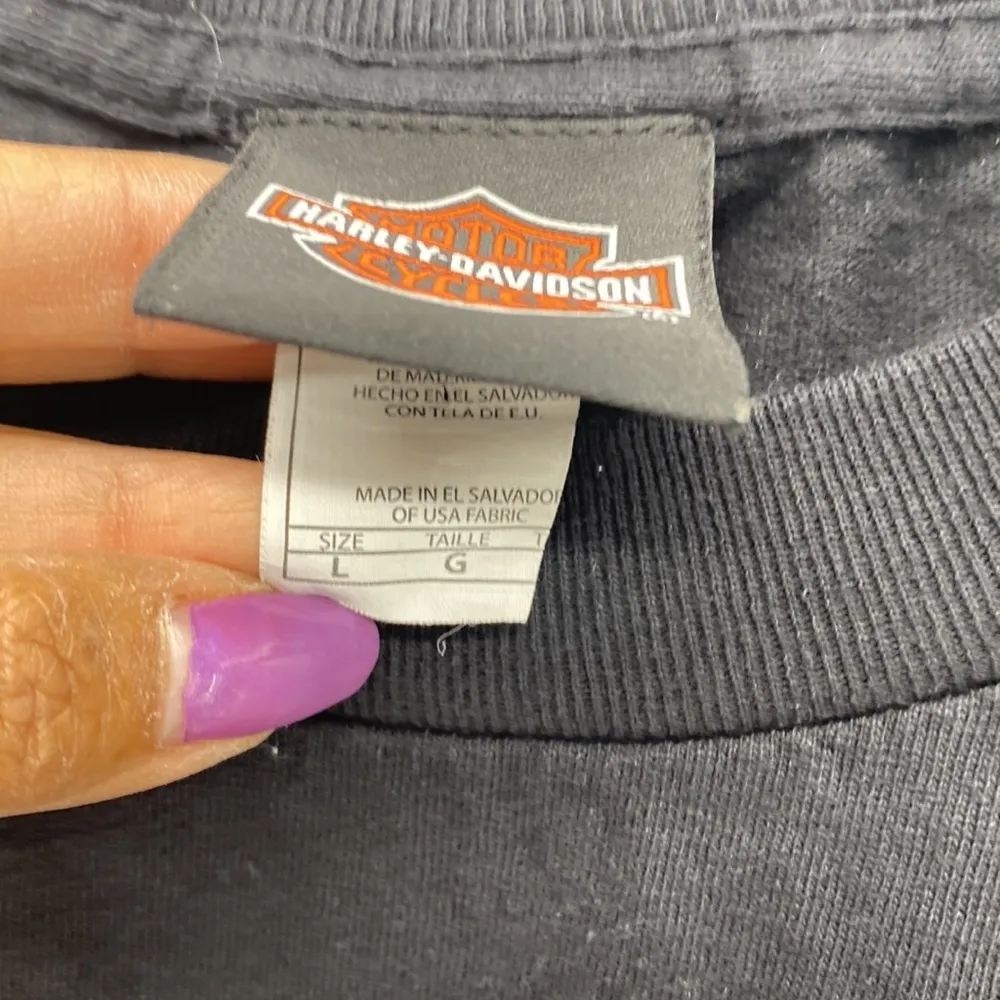 Harley Davidson Bahamas black graphic T - Image 5