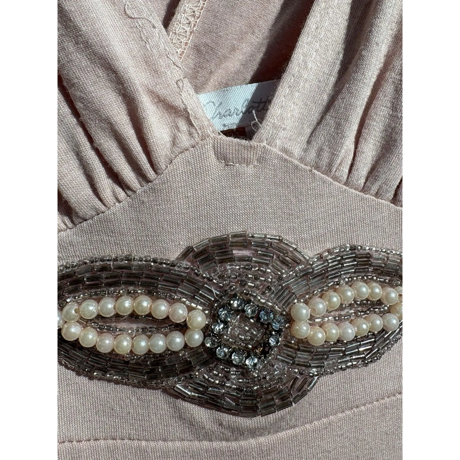 Y2K Charlotte Russe Beaded Tank Made in USA | Bratzcore Baby Tee Vibes | Size S - Image 9