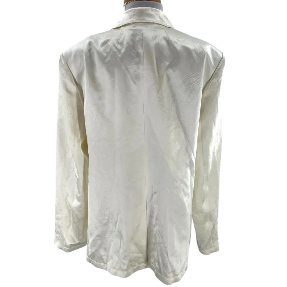 NWT J. Crew Anna October X J.Crew side-tab blazer in textured satin CB799 sz 18 - Image 3