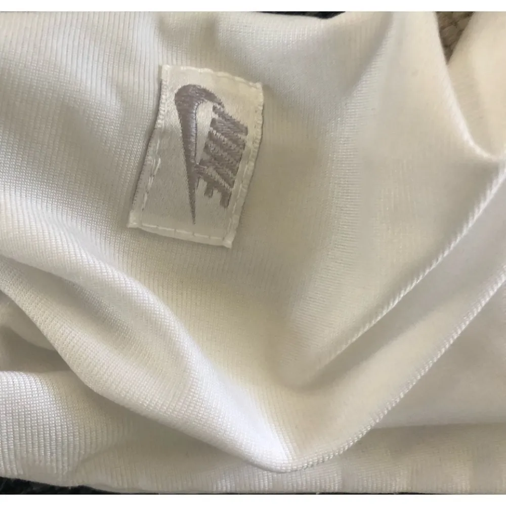 VTG Nike Y2K 90’s Women’s Track Jacket Sz S White Purple Trim Full Zip Pockets - Image 7