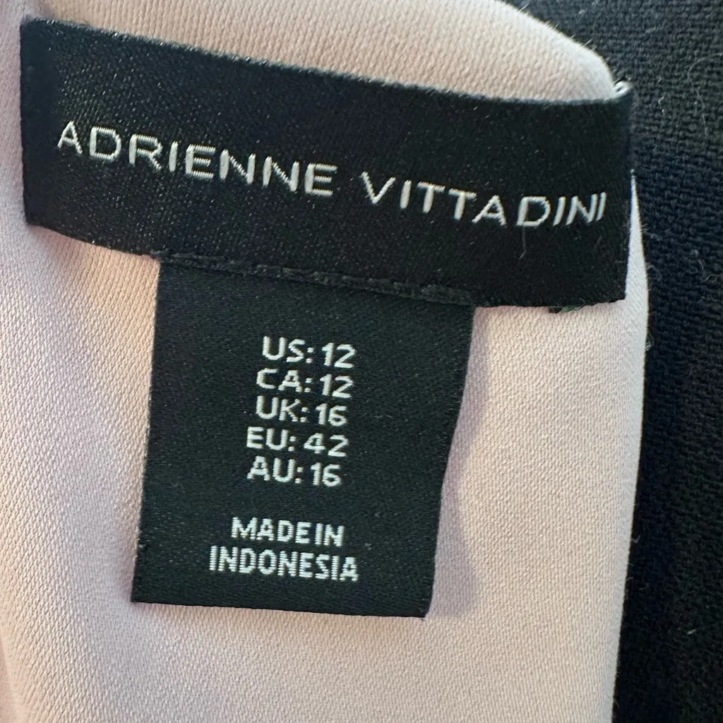 Adrienne Vittadini Pink Belle Sleeve Shift Dress Size 12 Lightweight Preppy Rush - Image 5