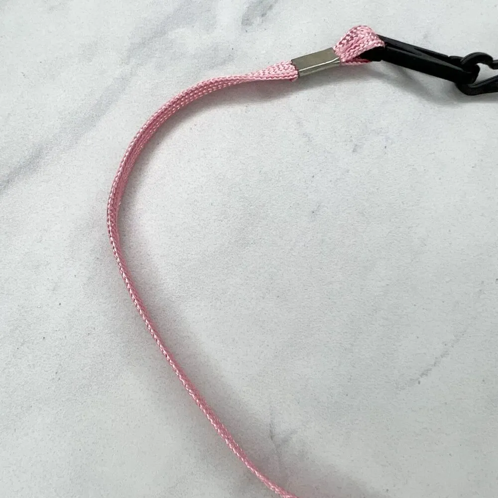 Pink Adjustable Double Clip ID Badge Holder School Work Lanyard Necklace - Image 6