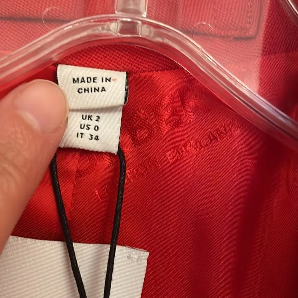 Burberry Women’s Red Ornella Jacket, NWT - Image 7