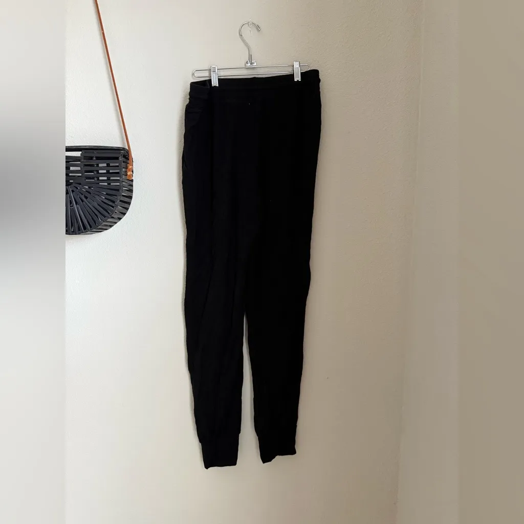 Sundry for Evereve Black Joggers, Size 3 - Image 3