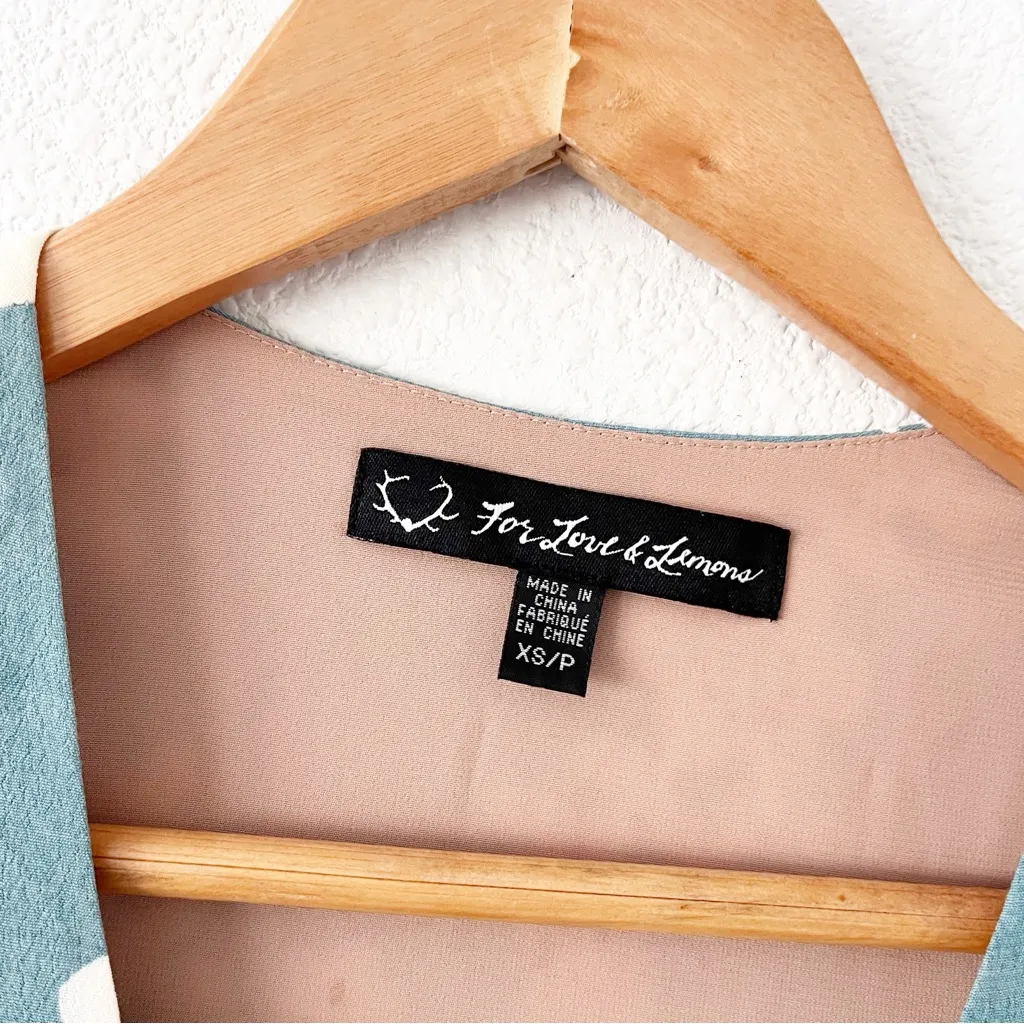 For Love & Lemons Sweet Jane Swing Dress in Robin Egg Blue - Image 5