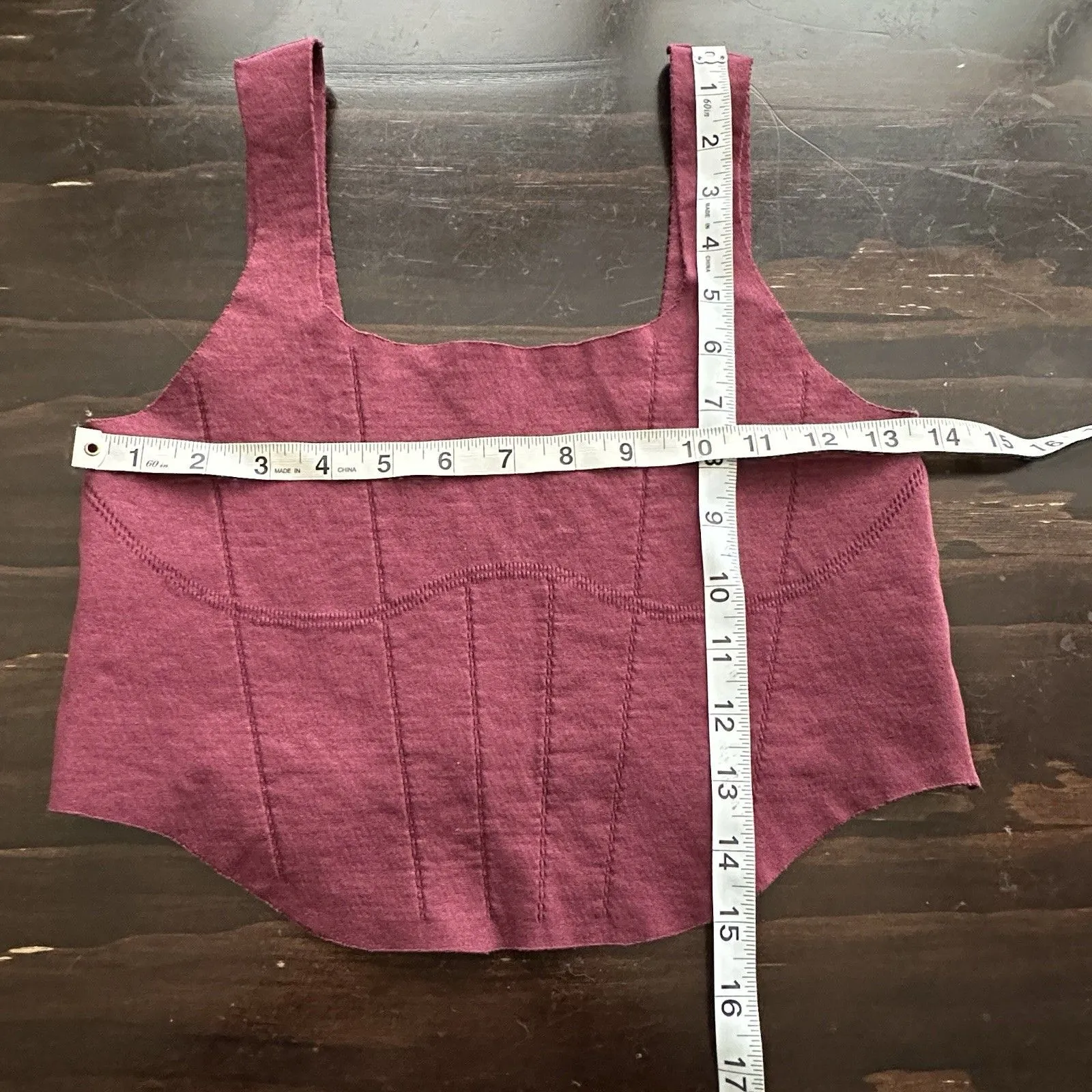 Free People Movement Women’s Strong Corset Crop Maroon M Athletic Gym - Image 6