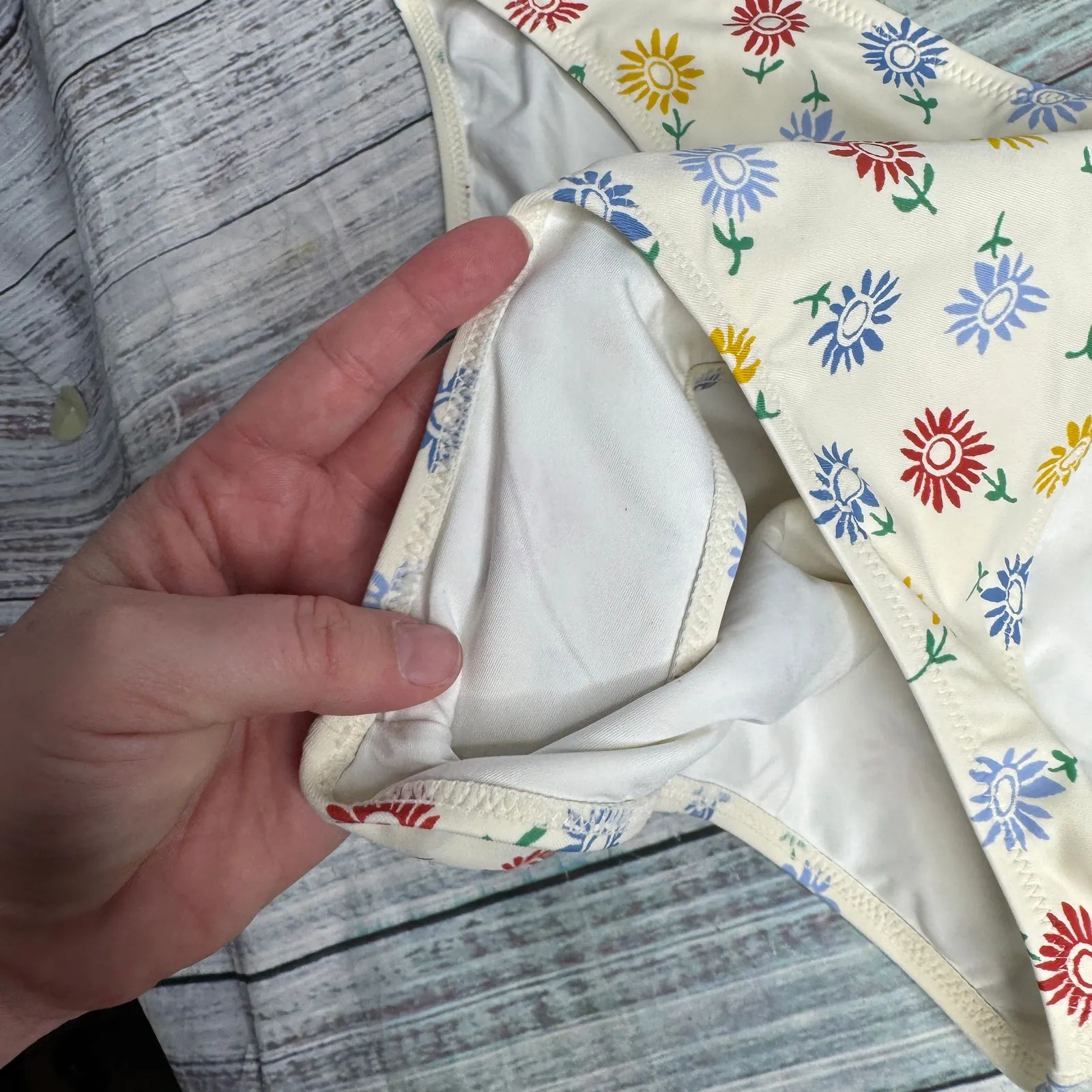 Madewell Second Wave Sunny Floral Bikini Set - Size Large - Image 3