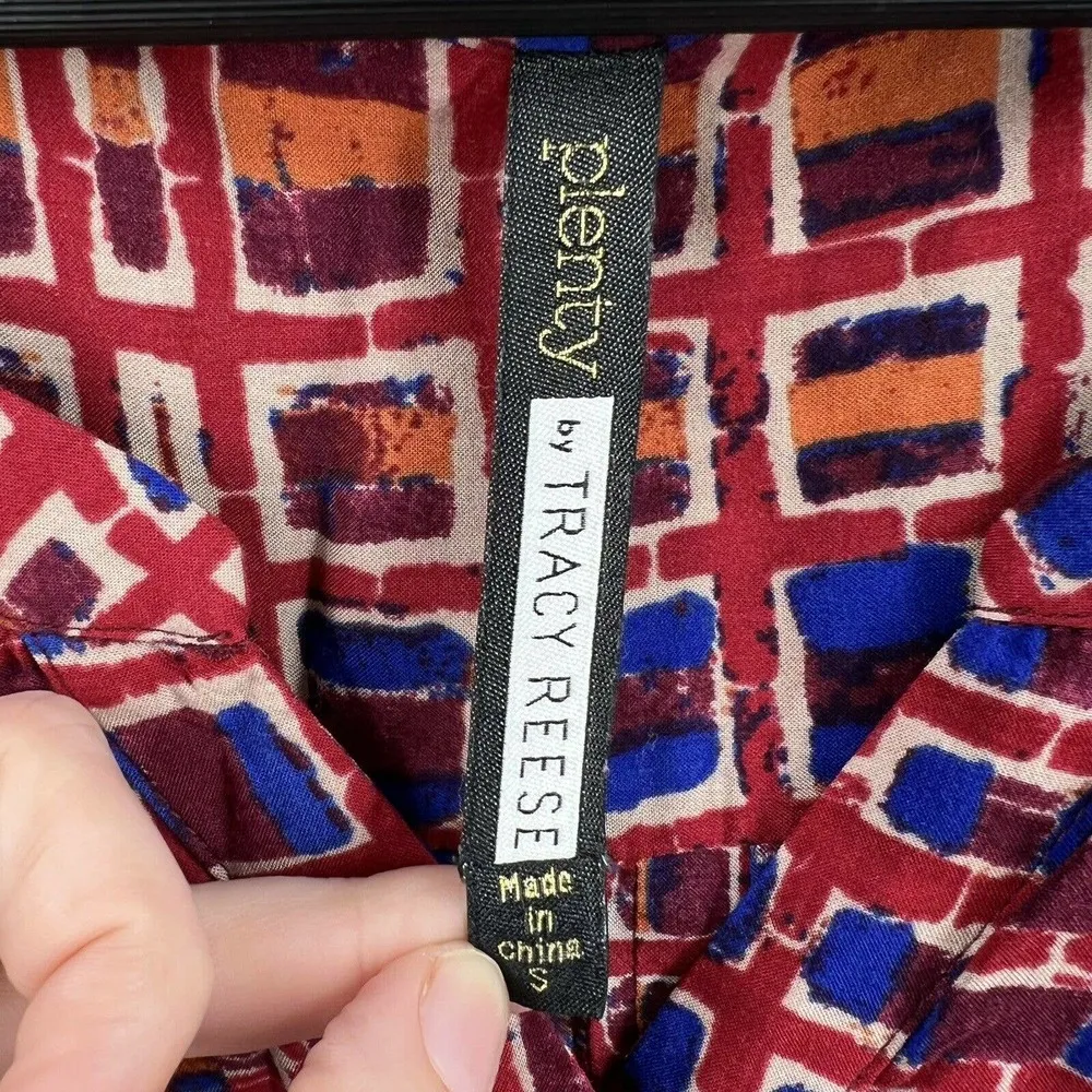 Plenty by Tracy Reese Lightweight Print Shirt Dress Size Small - Image 3