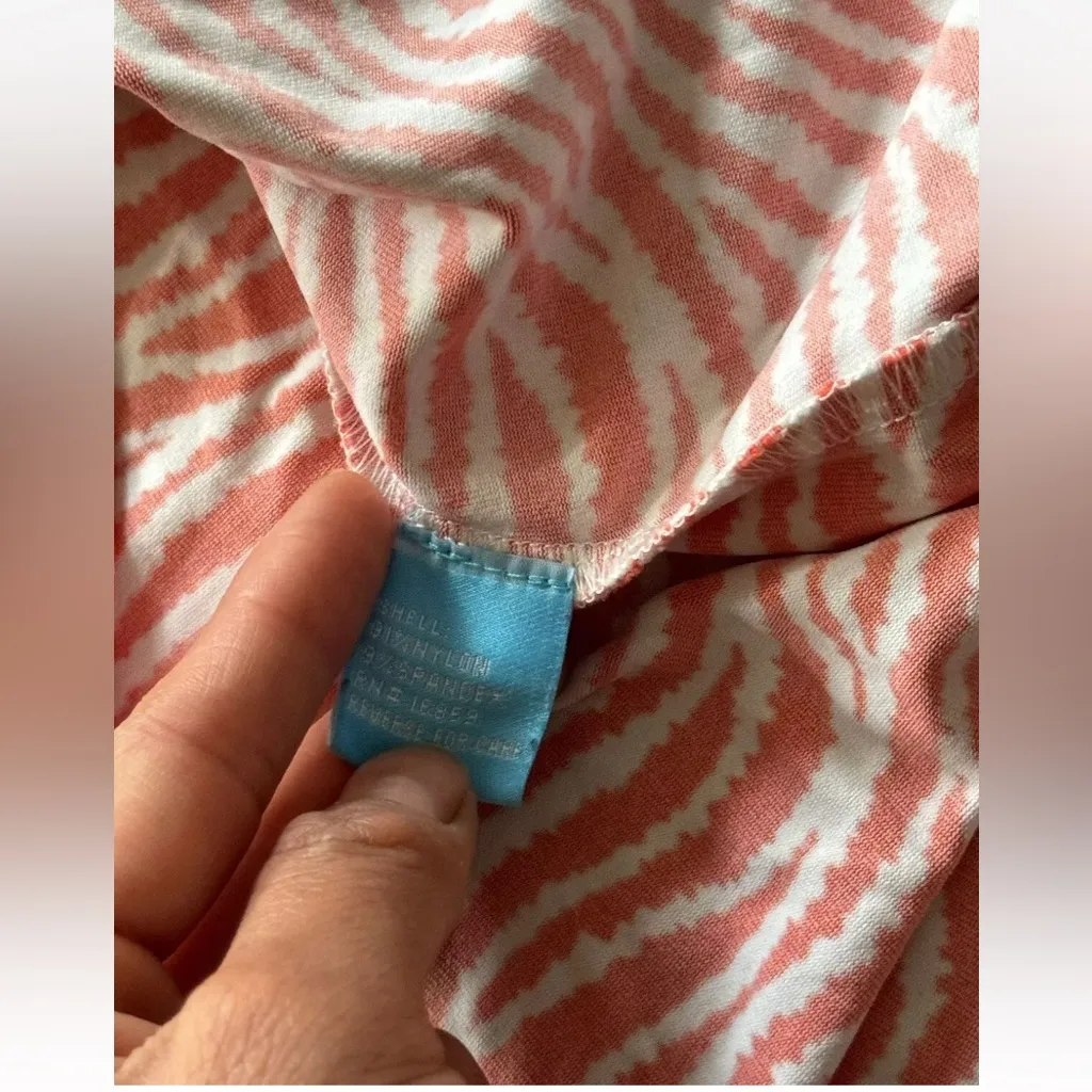 J McLaughlin Women’s‎ Orange White 1/4 Zip Pullover Size Medium - Image 5