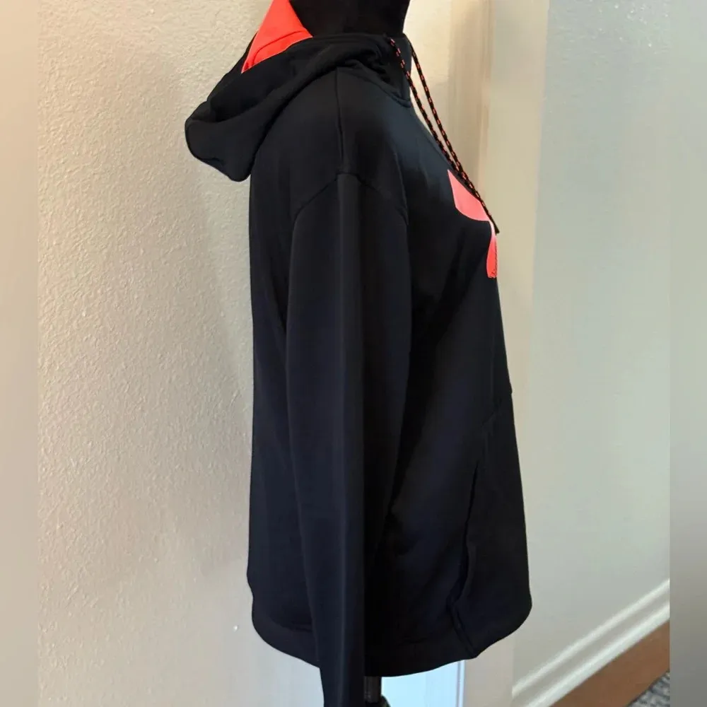 Under Armour Black w/ Pink Embossed Logo Pullover Hoodie - Image 2