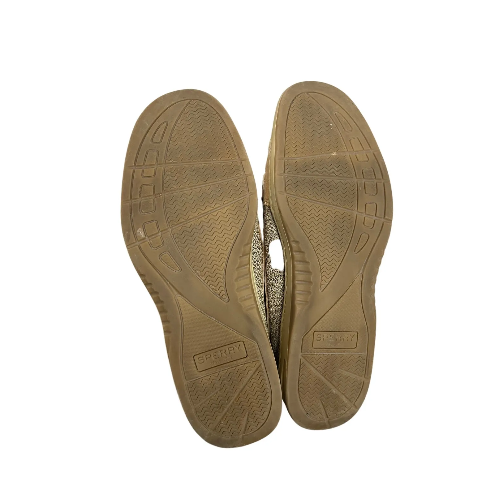 Sperry Top-Sider Boat Shoes Beige Leather 7M Nautical Classic Coastal Preppy - Image 3