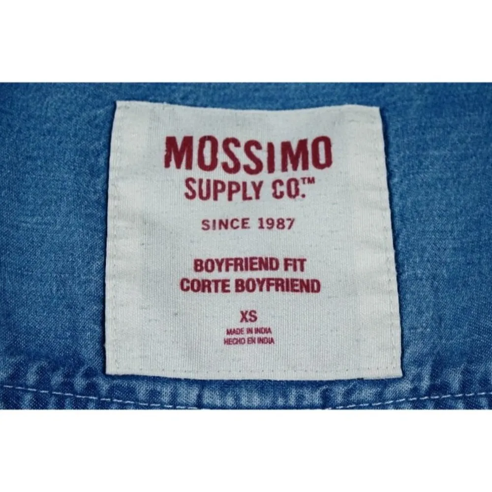 Mossimo Supply Co. Women’s Boyfriend Fit Denim Shirt Size XS - Image 4