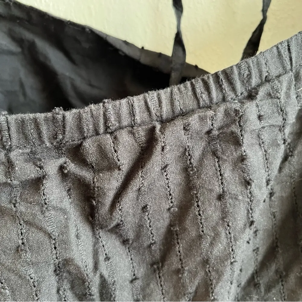 Eloquii Dress Black Eyelet Puff Sleeve Square Neck Mini Dress Sz 16 EUC - Image 11