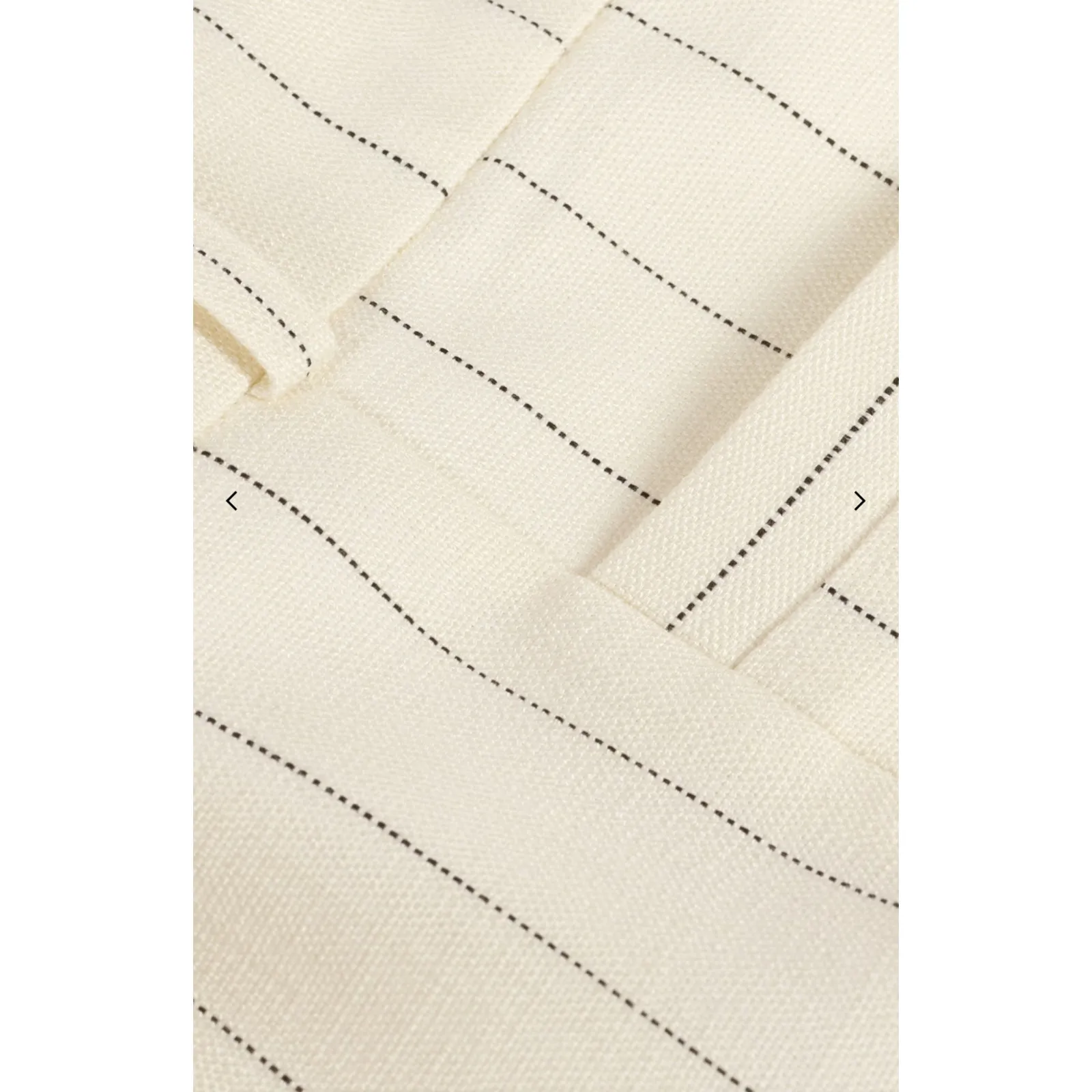 BA&SH Elouan Wide Leg Off-White‎ Pinstripe Pants Size 6 - Image 7