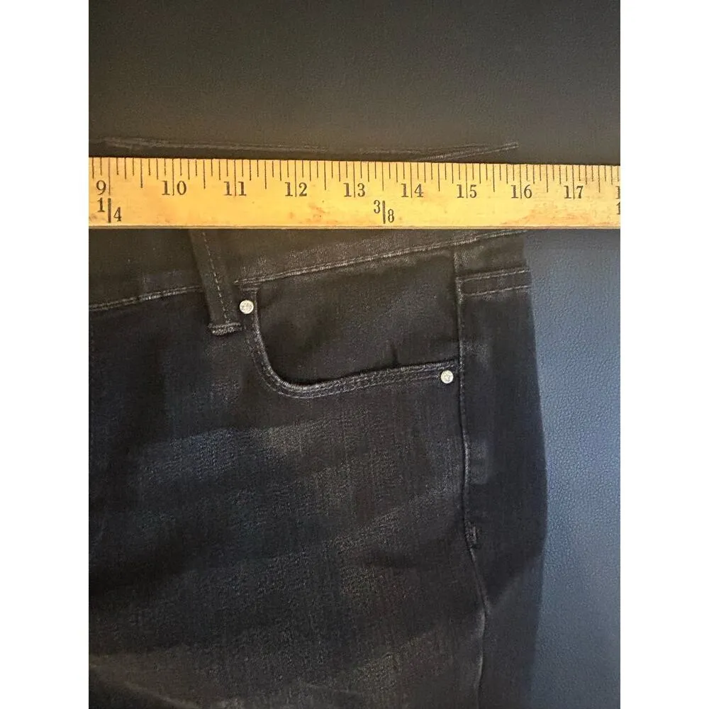 White House Black Market Noir Back Pocket Design Gems Sparkle Size 8 - Image 3