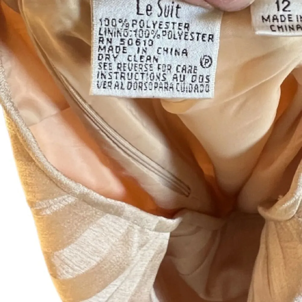 Vintage Le‎ Suit Two Piece Skirt Set Size 12 - Image 11