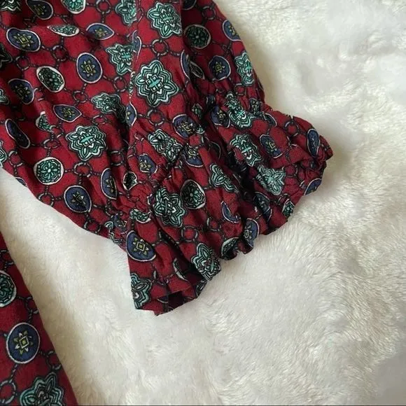 JODIFL Rayon Boho V-neck‎ Tunic Dress Size Medium - Image 6